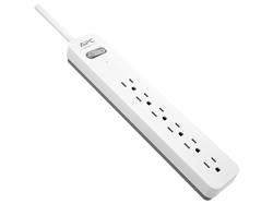 APC PE66WG SurgeArrest 6-Outlet Surge Protector, White Grey, 6ft Cord