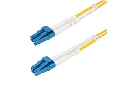 StarTech 1m (3.3ft) LC to LC (UPC) OS2 Single Mode Duplex Fiber Optic Cable, 9/125µm, Laser Optimized, 10G, Bend Insensitive, L
