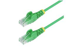 STARTECH 6FT GREEN SLIM CAT6 ETHERNET CABLE, SNAGLESS, 100W POE, UTP, LSZH, 28AWG BARE COPPER WIRE, SLIM RJ45 NETWORK PATCH COR