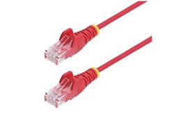 STARTECH 6FT RED SLIM CAT6 ETHERNET CABLE, SNAGLESS, 100W POE, UTP, LSZH, 28AWG BARE COPPER WIRE, SLIM RJ45 NETWORK PATCH CORD,