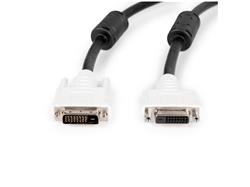 ROCSTOR 10 FT DVI-D DUAL LINK MONITOR EXTENSION CABLE-M/F-DVI-D (25 PIN) MALE-DVI-D (25 PIN) FEMALE -FERRITE CORE ELIMINATES EM