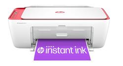 HP DeskJet 2842e Wireless Multifunctional Inkjet Printer, Chili Red