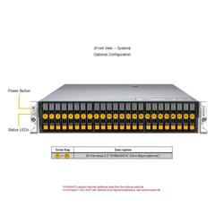 SUPERMICRO 2U Hyper SuperServer (AS -2126HS-TN) AMD EPYC 9654 96C/192T, MEM-DR532MD-ER56(x12)32GB DDR5-5600 2Rx8 ECC RDIMM, SSD