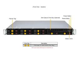 SUPERMICRO UP 1U SuperServer (SE-113MFTS-0RCNBP-1P) Intel Xeon E-2478 Processor 8C/16T, 32GB DDR5-4800 2RX8 (16Gb) ECC UDIMM, S
