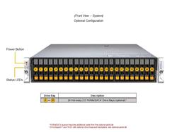 Serveur Hyper SuperMicro 2U (H14DSH, CSE-HS201-R000NP) AMD EPYC TURIN 9755 128C/255T, 16 Go DDR5 5600 ECC REG x24, 1,9 To NV...