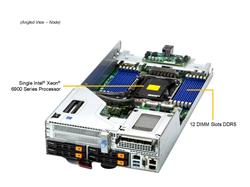 SUPERMICRO GrandTwin SuperServer 2U2N  (SYS-212GT-DNAF) Intel Xeon 6979P 120C/240T, 96GB DDR5-6400 2Rx4 (24Gb) ECC RDIMM ( x24)