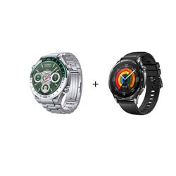 HUAWEI Watch Ultimate, Green + HUAWEI WATCH GT 5 46mm Black Fluoroelastomer
