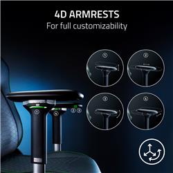 Razer Iskur V2 Gaming Chair - Black