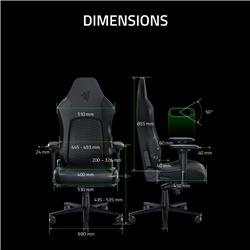 RAZER Iskur V2 Gaming Chair, Black and Green