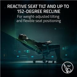 RAZER Iskur V2 Gaming Chair, Black and Green