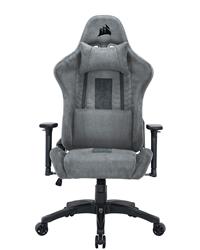 CORSAIR TC100 Fabric Gaming Chair, Relaxed Fit, Light Grey