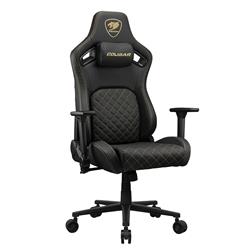 COUGAR Defensor Gold Gaming Chair Black/ Gold Leatherette