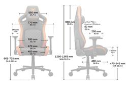 COUGAR Defensor Gold Gaming Chair Black/ Gold Leatherette