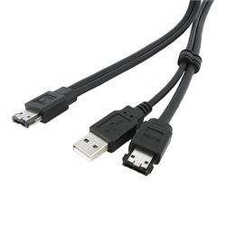 STARTECH 3 ft eSATA and USB A to Power eSATA Cable (ESATAUSBMM3)