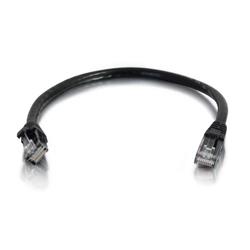 C2G Cat5e Snagless UTP Cable- Black 10ft