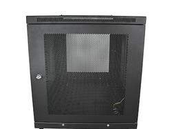 4-Post 12U server rack w/ adjustable mounting depth for IT equipment