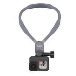 TELESIN Magnetic Neck Holder Mount for Action Cameras & Phones | Flexi