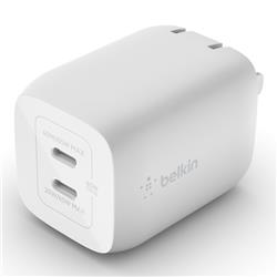 Belkin Chargeur mural double USB-C GaN 65W + Câble USB-C vers USB-C