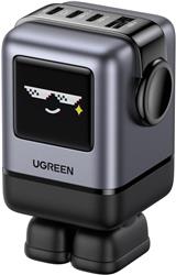 UGREEN Uno 100W USB C Charger, Nexode Robot GaN Charger Block 4 Port