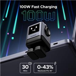UGREEN Uno 100W USB C Charger, Nexode Robot GaN Charger Block 4 Port