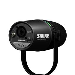 SHURE MV7i Smart Microphone & Interface, Black