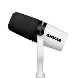 SHURE MV7+ Microphone pour Podcast, Blanc