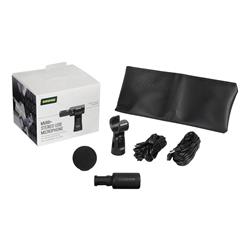 SHURE MV88+ Micro condensateur stéréo avec cables USB-A et USB-C, Noir