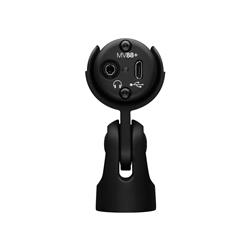 SHURE MV88+ Micro condensateur stéréo avec cables USB-A et USB-C, Noir