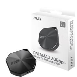 MSI DATAMAG Disque SSD portable 20 Gbit/s 2 To, lecture : 1 600 Mo/s,