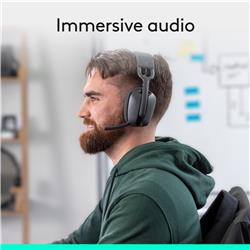 Logitech Zone Vibe 100 lightweight wireless headset - Graphite
