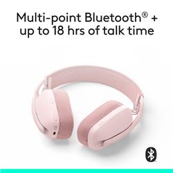 Logitech Zone Vibe 100 Écouteurs sans fil légers  - Rose