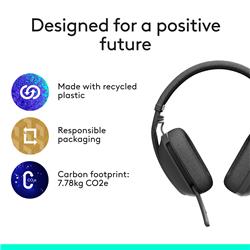 Logitech Zone Vibe 100 lightweight wireless headset - Graphite