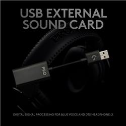 Logitech G Pro X Casque-micro avec Blue VO!CE