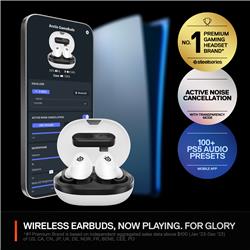 STEELSERIES Arctis GameBuds - White (PC & PS)