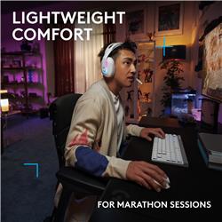 LOGITECH - G522 LIGHTSPEED Wireless Gaming Headset - White