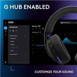 LOGITECH - Casque de jeu sans fil Bluetooth LIGHTSPEED G325 - Noir