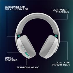 Logitech G325 LIGHTSPEED Wireless Bluetooth Gaming Headset - White
