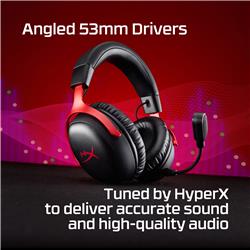 HYPERX Cloud III S – Casque de jeu sans fil - Rouge
