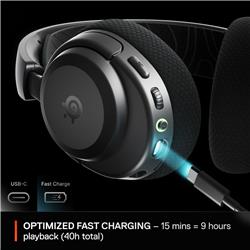 Casque sans fil multiplateforme SteelSeries Arctis Nova 3P - Noir