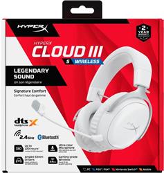 HyperX Cloud III S – Casque de jeu sans fil - Blanc