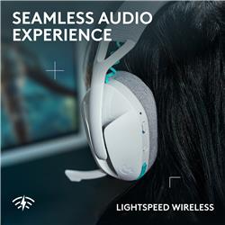 LOGITECH G321 LIGHTSPEED Wireless Bluetooth Gaming Headset - White