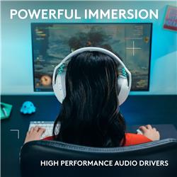 LOGITECH G321 LIGHTSPEED Wireless Bluetooth Gaming Headset - White