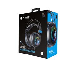 SADES Armor Gaming Audio Headset, Black/Blue