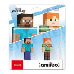 Nintendo™ Amiibo MINECRAFT SERIES: Steve & Alex - 2 Pack