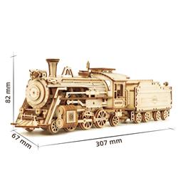 ROKR 3D Wooden Puzzle,Steam Train Set,DIY Enthusiasts