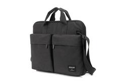 KINGSLONG 17.3" Stylish Laptop Briefcase, Bubble Soft Case, Black