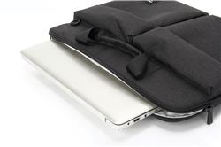 KINGSLONG 17.3" Stylish Laptop Briefcase, Bubble Soft Case, Black