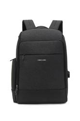 KINGSLONG 15.6" Business Work Backpack with USB Charging Port, Black