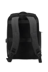 KINGSLONG 15.6" Business Work Backpack with USB Charging Port, Black