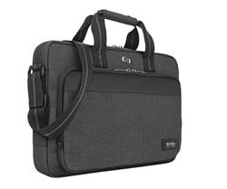 SOLO New York Astor 15.6" Laptop Briefcase, Grey